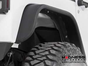 Jeep Wrangler JK Tubular Front + Rear Fender Flare Set - 2007 - 2018